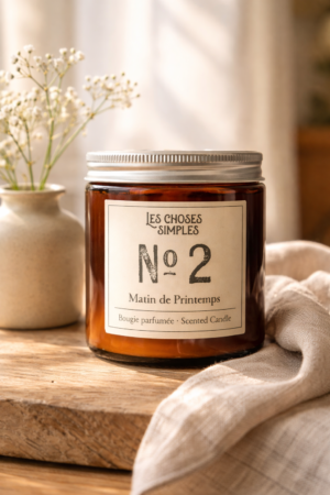 Candle Nr 2 Matin de Printemps (Duft af rent linned)
