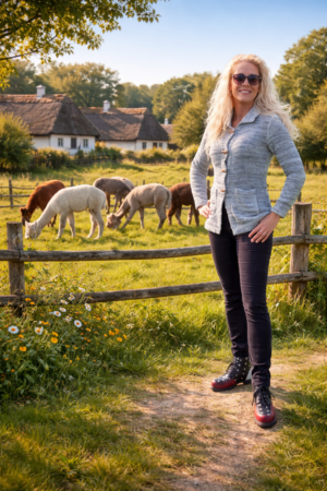 Jakke i strik Carola