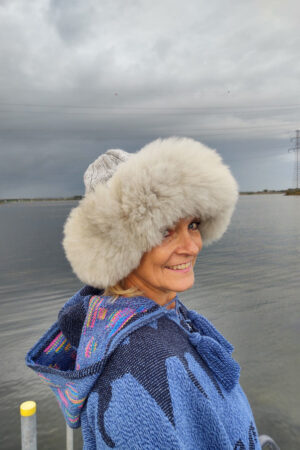Alpaca fur & hat. Model Falke