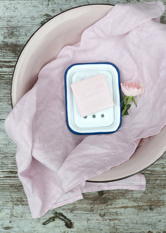 Emalje Sæbeskål Hvid - Billede 2