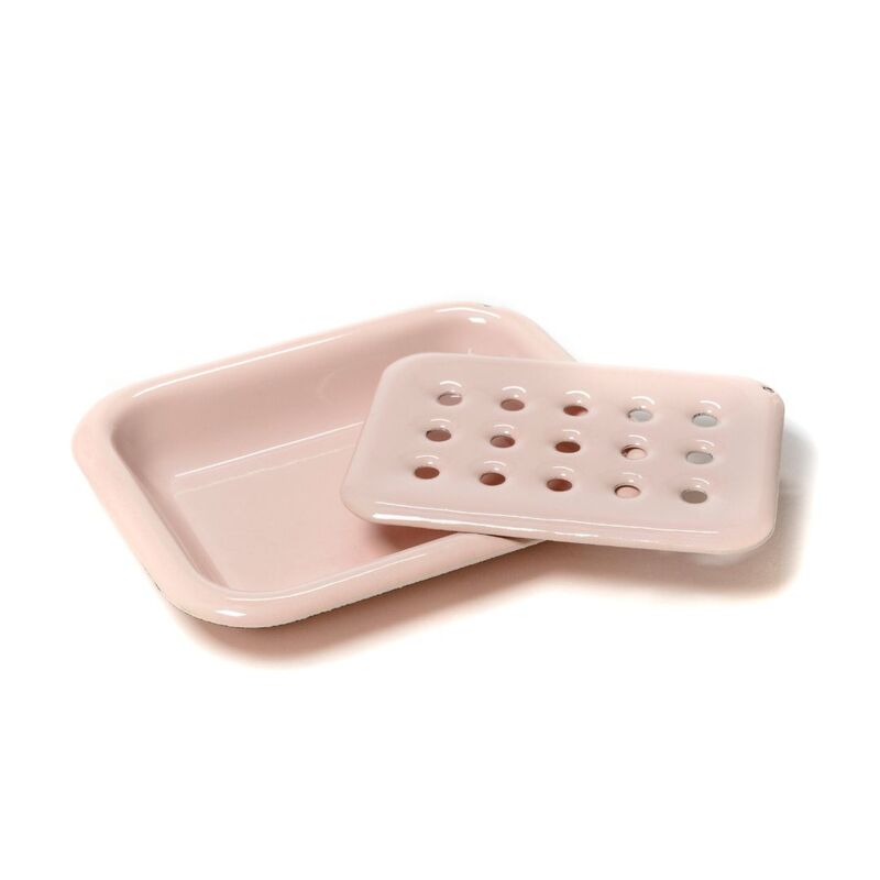 Emalje Sæbeskål Hvid - Billede 4