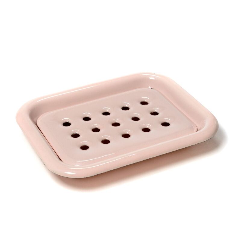 Emalje Sæbeskål Rosa