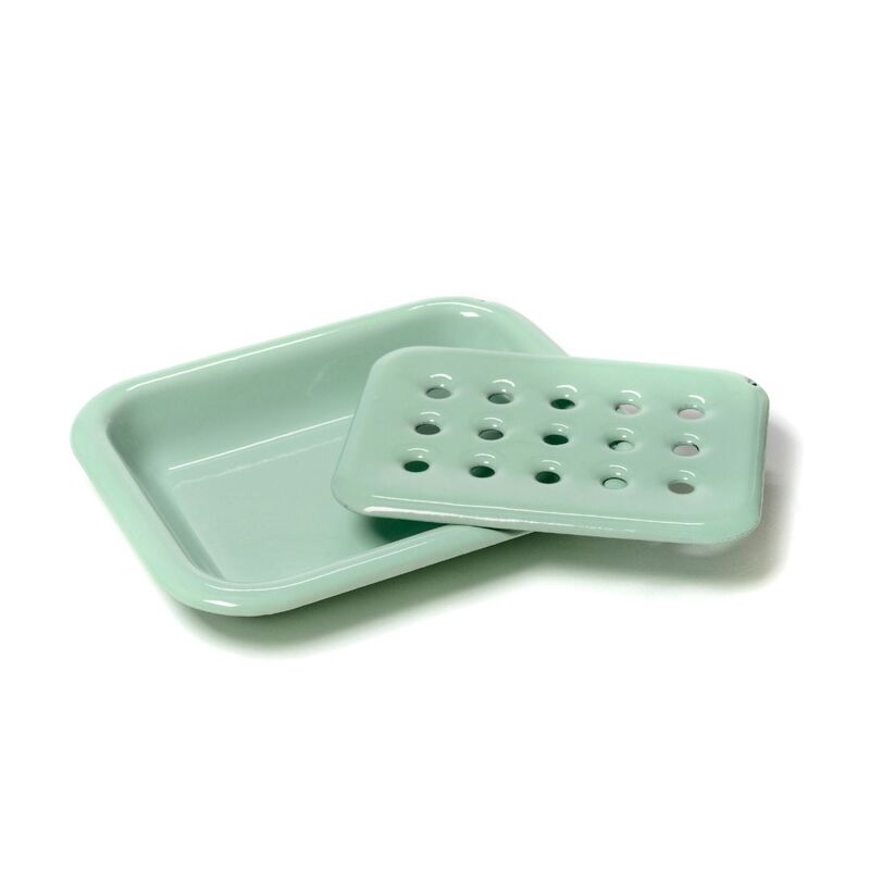 Emalje Sæbeskål Hvid - Billede 6