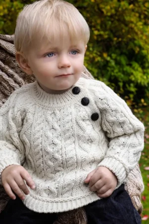 Baby Sweater, 100% Merino, 12-18 mdr